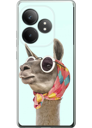 Чехол на realme gt neo6 se модная лама из силикона fch_0162111