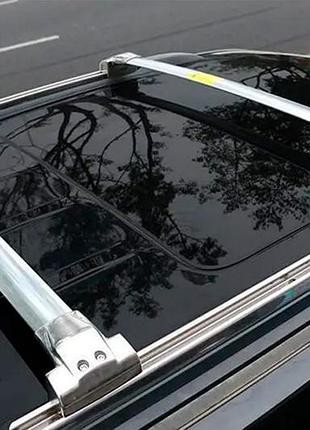 Багажник (поперечины) на рейлинги oem (2 шт) серый для toyota land cruiser 200 2007-2021 гг