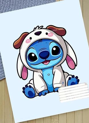 Тетрадь стич stitch 12 листов в косую линию