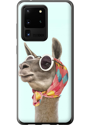 Чехол на samsung galaxy s20 ultra модная лама из пластика fch_0077048