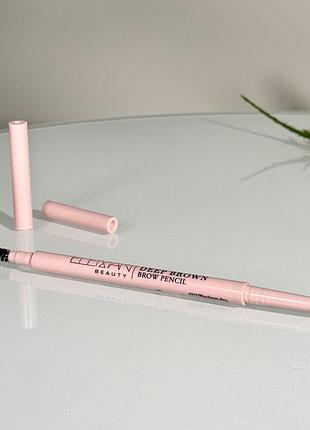 Олівець для брів eleman beauty brow pencil (deep brown) 0.06 g