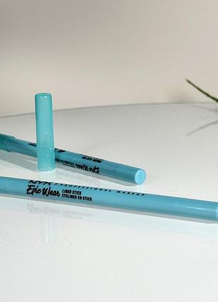 Водостойкий карандаш для глаз nyx epic wear liner stick (10 blue trip) 1.2 g