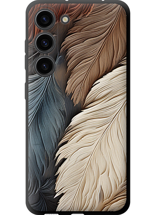 Чехол на samsung galaxy s23 листья в стиле бохо tpu fch_0175498