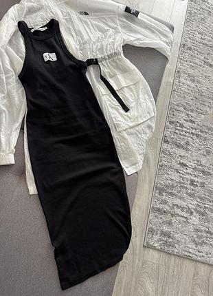 Брендова сукня міді в рубчик calvin klein 3