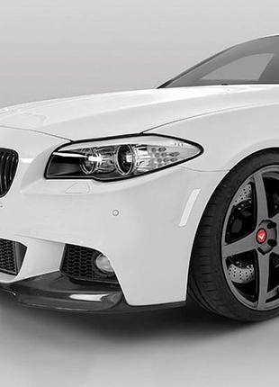 Передний спойлер dpt lip v-3 (для m-performance, черный глянец) для bmw 5 серия f10/f11 2010–2016 гг