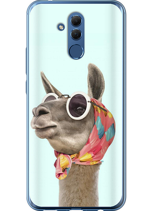 Чехол на huawei mate 20 lite модная лама из силикона fch_0175647