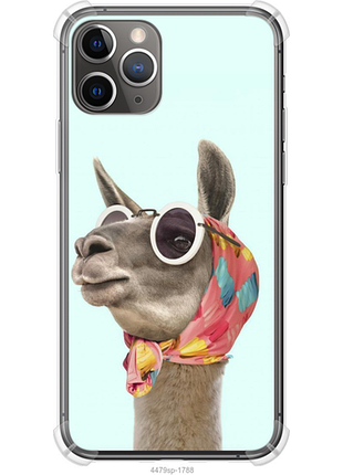 Чехол на iphone 11 pro модная лама из силикона fch_0162165