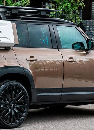Розширювачі арок (бушвакери, 6 шт, чорний мат) для land rover defender 2019- рр