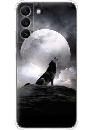 Чехол на samsung galaxy s22 plus воющий волк из силикона fch_0175406