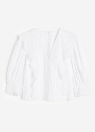 Белая блуза h&amp;m