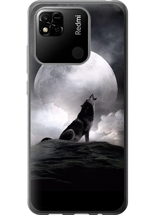 Чехол на xiaomi redmi 9c воющий волк из силикона fch_0017053