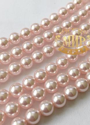 Перли swarovski, rosaline pearl 6мм*1 шт. 6 мм