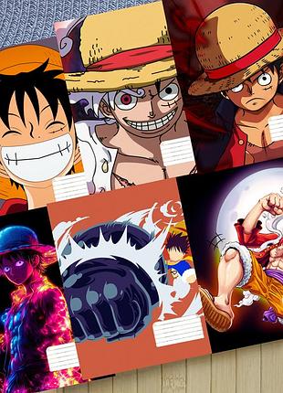 Набір зошитів ван піс one piece лінія18 аркушів 6 шт (30823)