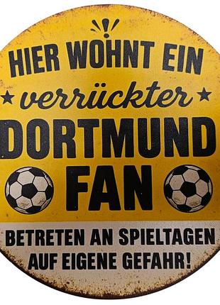 Футбольная табличка, декор фаната fc borussia dortmund