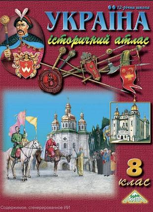 Исторический атлас украина 8 класс. карта