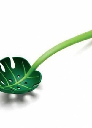 Ложка-шумівка листочок jungle spoon для спагеті та салатів