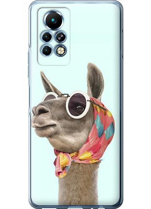 Чехол на infinix note 11 pro модная лама из силикона fch_0162123