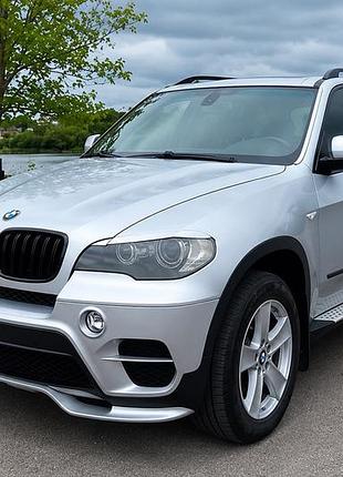 Накладка на передній бампер (для 2010-2013 base, під фарбування) для bmw x5 e70 рр
