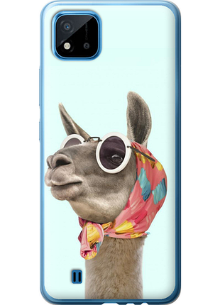 Чехол на realme c20a модная лама из силикона fch_0162045
