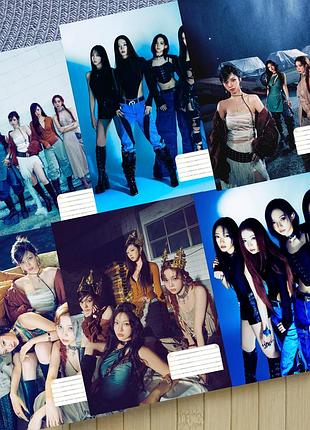 Набір зошитів еспа aespa k-pop на скобі 18 аркушів лінія (33960)