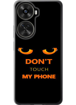 Чехол на huawei nova xiaomi 12 se / nova 11 se don't touch the phone из силикона fch_0175434