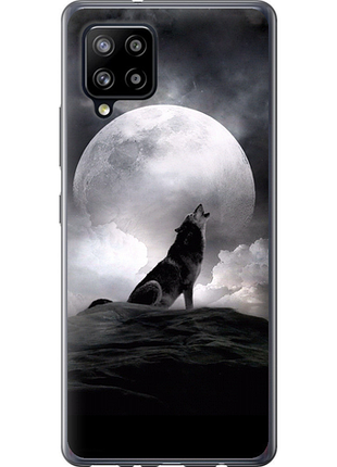 Чехол на samsung galaxy a42 a426b воющий волк из силикона fch_0017109