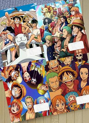 Набір зошитів ван піс one piece клітинка 18 аркушів 4 шт (30831)