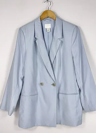 Піджак жіночий, блейзер блакитний h&m, розмір xs