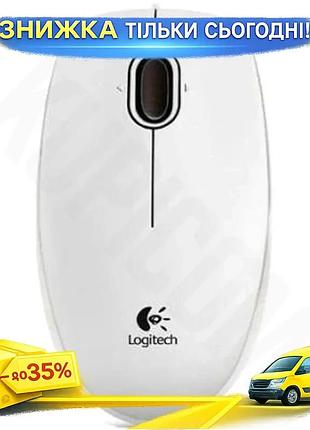 Ku миша logitech b100 universal fit white usb оптична 800 dpi симетрична комп'ютерна миша для роботи т uni2l_k