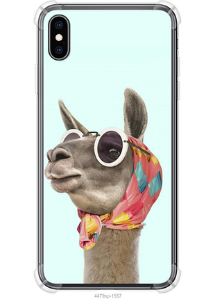 Чехол на iphone xs max модная лама из силикона fch_0162156