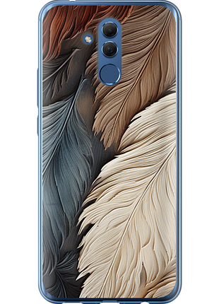 Чехол на huawei mate 20 lite листья в стиле бохо из силикона fch_0175463