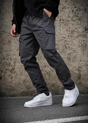 Чоловічі трикотажні штани карго without fenix gray xxl