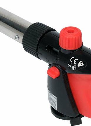 Горелка газовая yato : цанговое соединение. piezo. 360°. до 2 квт. t= 1300 ºc (en417) [20/80], yt36712