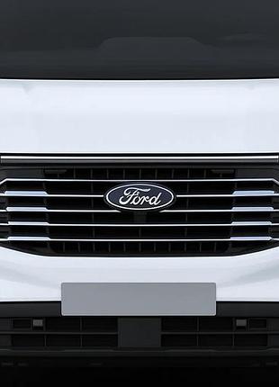 Накладки на решітку (нерж) для ford custom 2023- рр