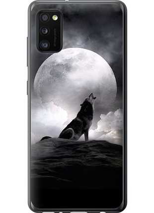 Чехол на samsung galaxy a41 a415f воющий волк из пластика fch_0017108