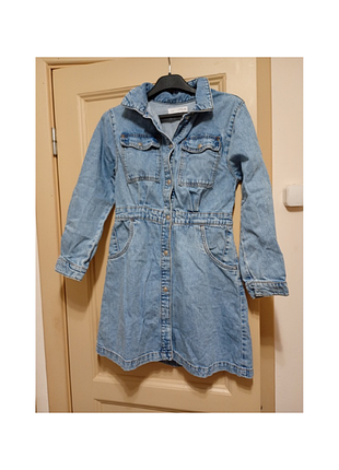 Джинсовое платье zara для девочки 11-12 лет размер 152, б/в