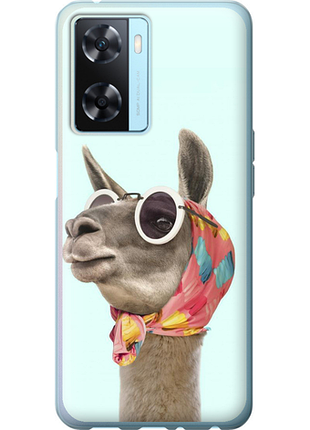 Чехол на oppo a57s модная лама из силикона fch_0162063