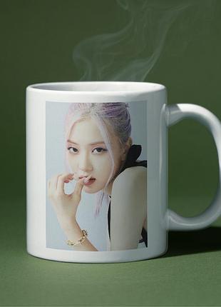 Кружка роза rosé пак чейон блек пінк black pink (31312)