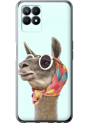 Чехол на realme narzo 50 модная лама из силикона fch_0162162