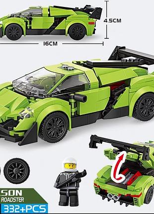 🏎️ конструктор polson bugatti roadster 7024 💚