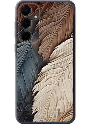 Чехол на samsung galaxy a35 листья в стиле бохо из силикона fch_0175501