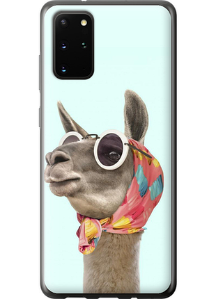 Чехол на samsung galaxy s20 plus модная лама из пластика fch_0077049