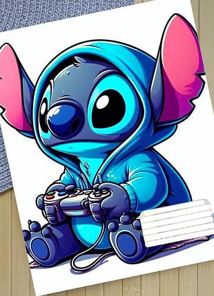 Тетрадь стич stitch 12 листов в косую линию