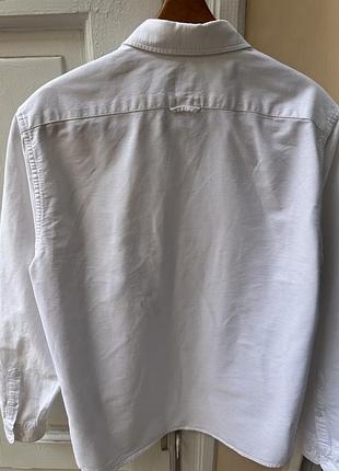 Сорчка чоловіча від h&m, біла, бавовняна, розмір s. 5