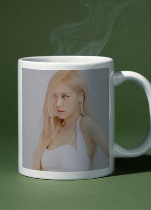 Кружка роза rosé пак чейон блек пинк black pink (31327)