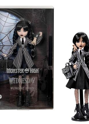 Кукла monster high monster уэнздей в школьной форме