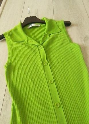 Платье в рубчик zara 4