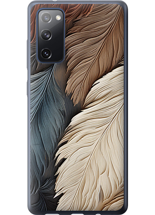 Чехол на samsung galaxy s20 fe g780f листья в стиле бохо из силикона fch_0003944