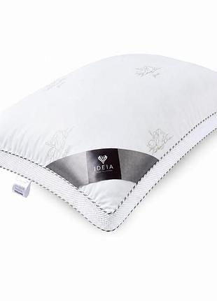 Подушка classica soft 3d 50х70 см ideia трехкамерная искусственный пух антиаллергенная белая мягкая