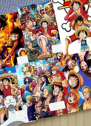 Набор тетрадей ван пис one piece клетка 18 листов 6 шт (30826)